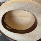 Herbert Johnson Genuine Panama Hat Brown Ribbon 60cm / 7 3/8”