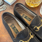 Gucci 1953 Horsebit Loafers Dark Brown Rough Suede 6uk