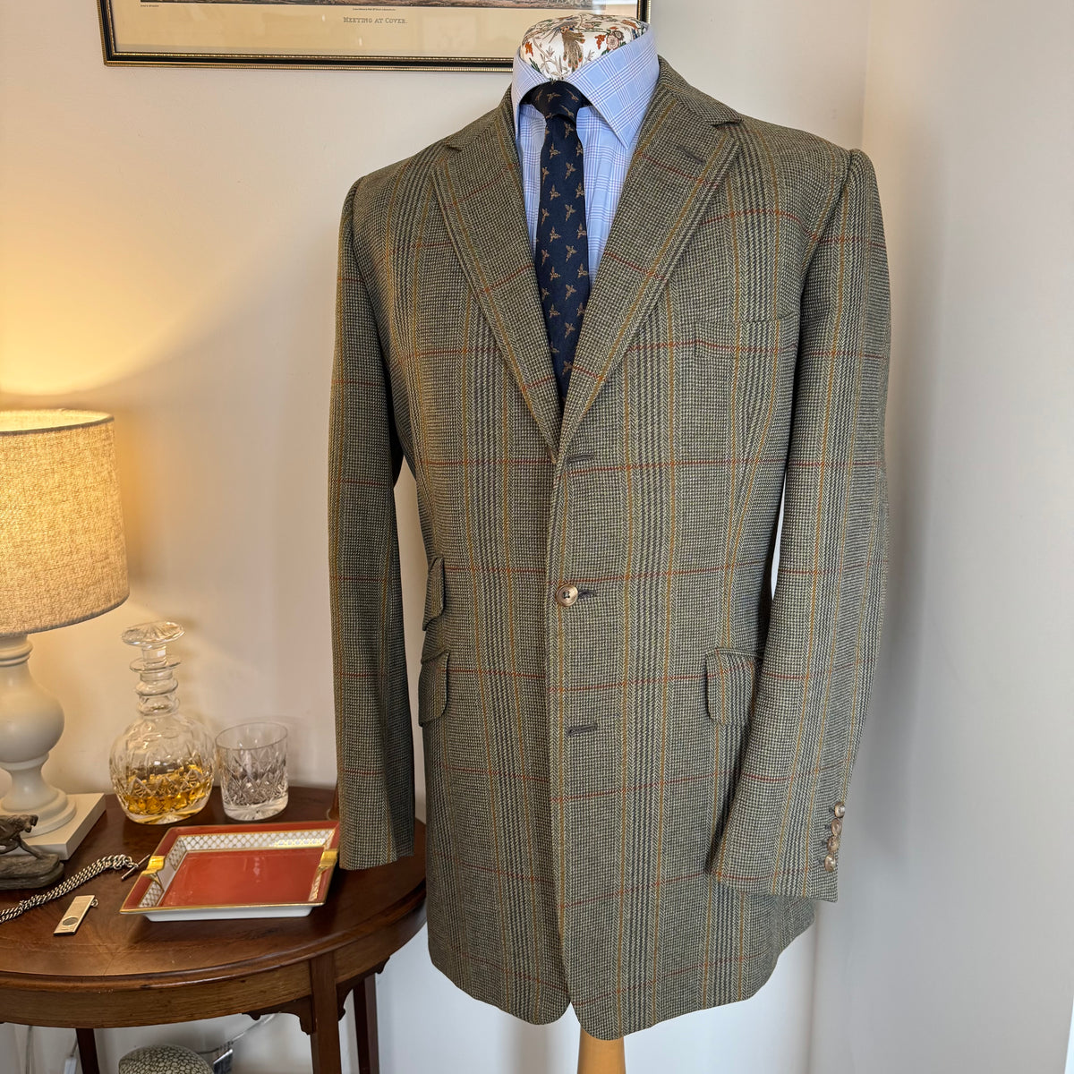 Couch & Hoskin Savile Row Bespoke Russell Tweed Sports Jacket 44”L