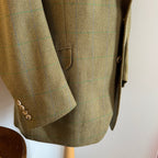 Wells Savile Row Bespoke 1999 Tweed Sports Jacket 44”L