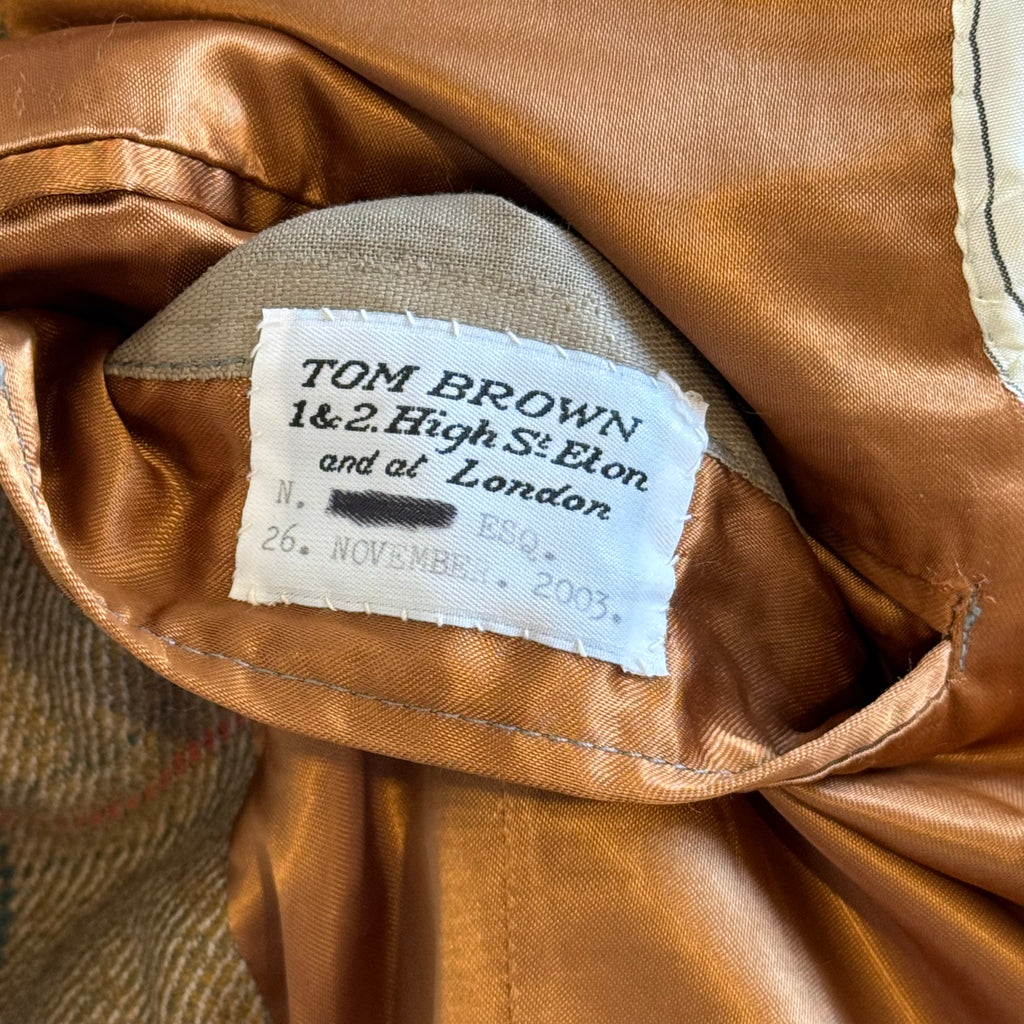Tom Brown Savile Row Bespoke Tweed Shooting Suit 44”R 36”R