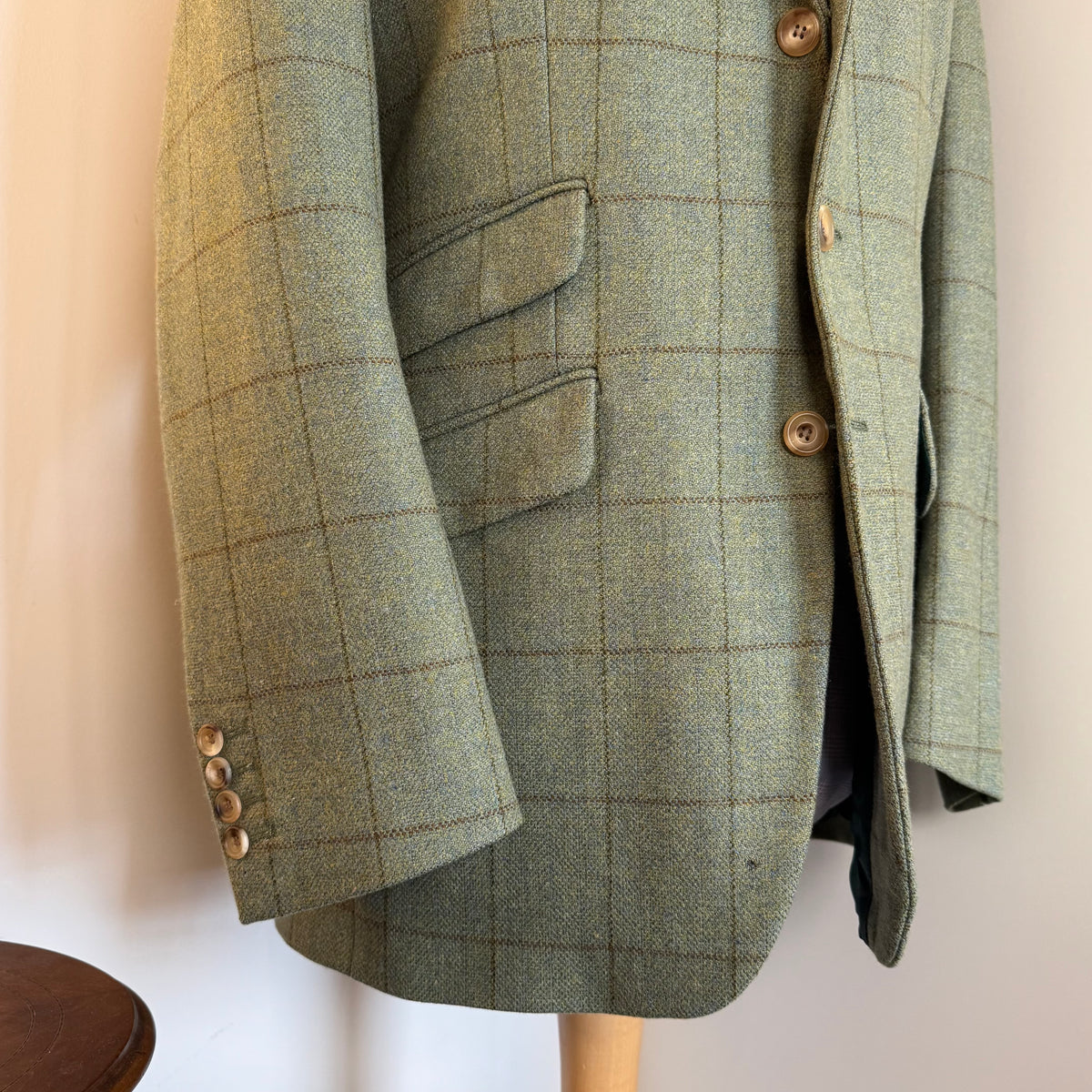 Pakeman Catto & Carter Lovat Windowpane Tweed Sports Jacket 42”R