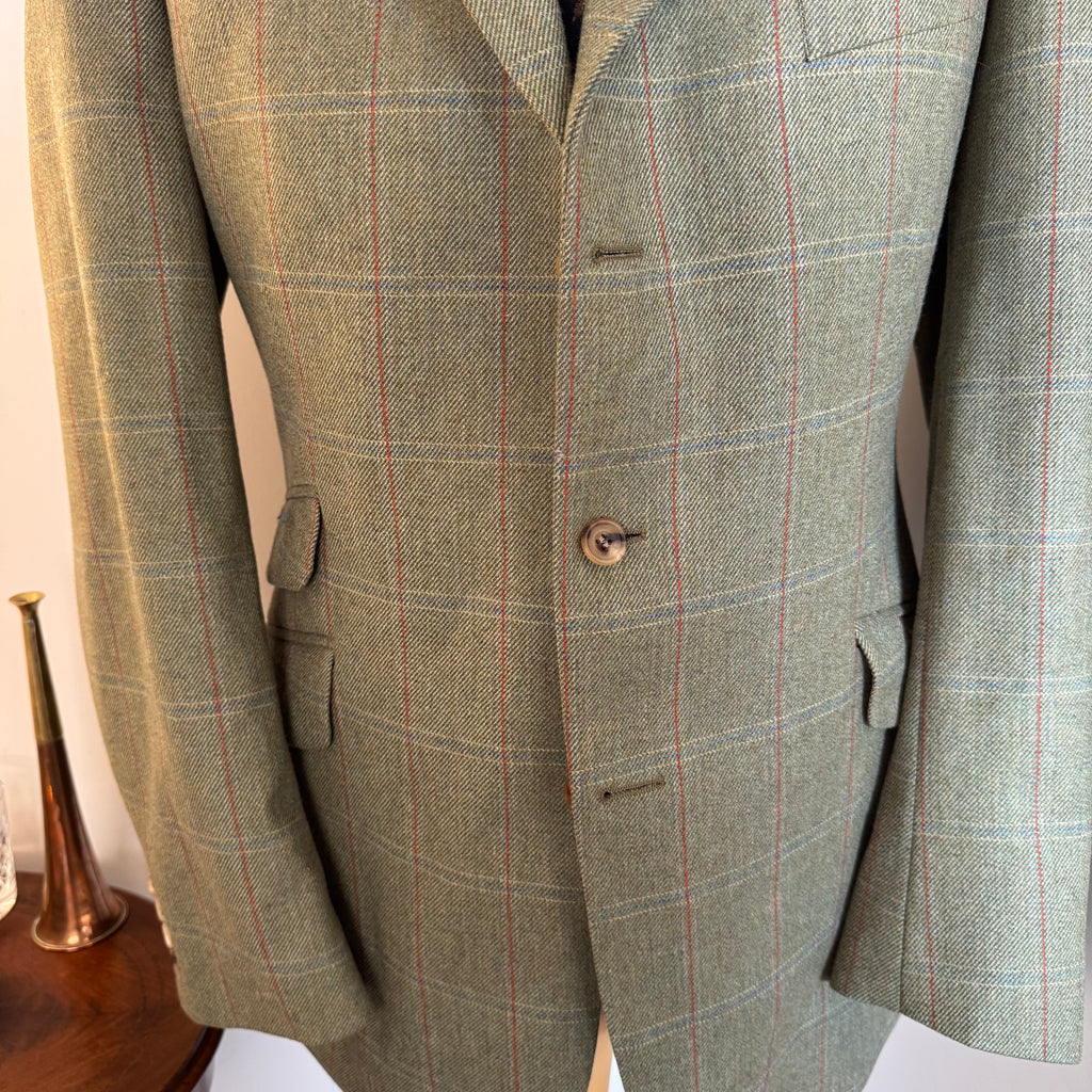 Ede & Ravenscroft Tattersall Windowpane Tweed Sports Jacket 42”L