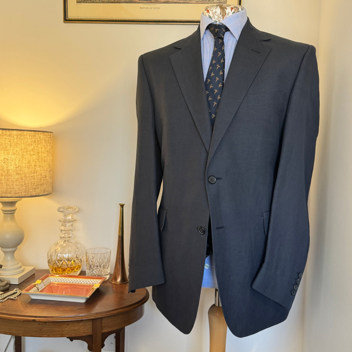Gieves & Hawkes Linen suit 44”R 36"R