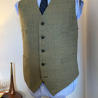 William Powell Lovat Mill Tweed Waistcoat 46”R