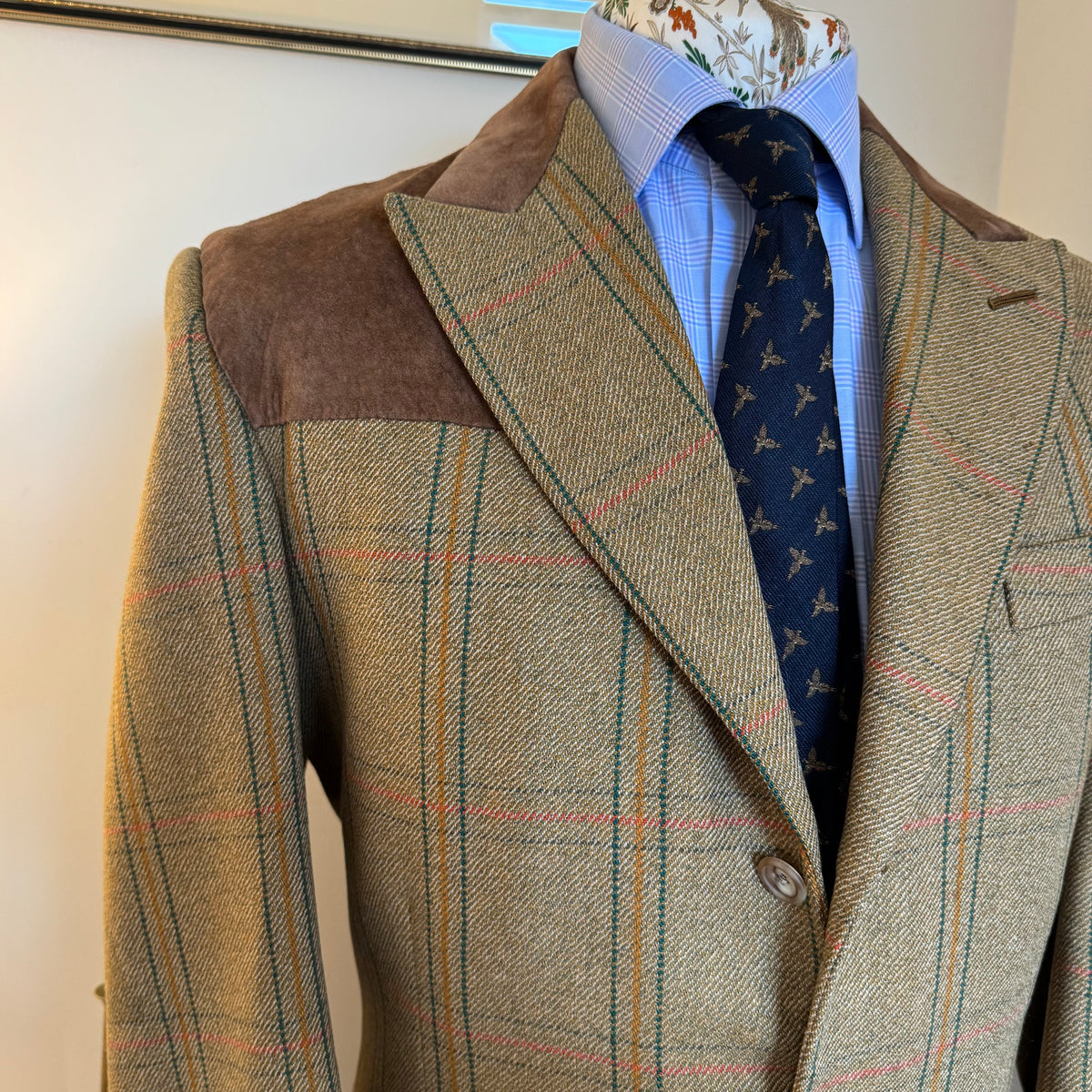 Tom Brown Savile Row Bespoke Tweed Shooting Suit 44”R 36”R