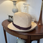 Herbert Johnson Genuine Panama Hat Brown Ribbon 60cm / 7 3/8”
