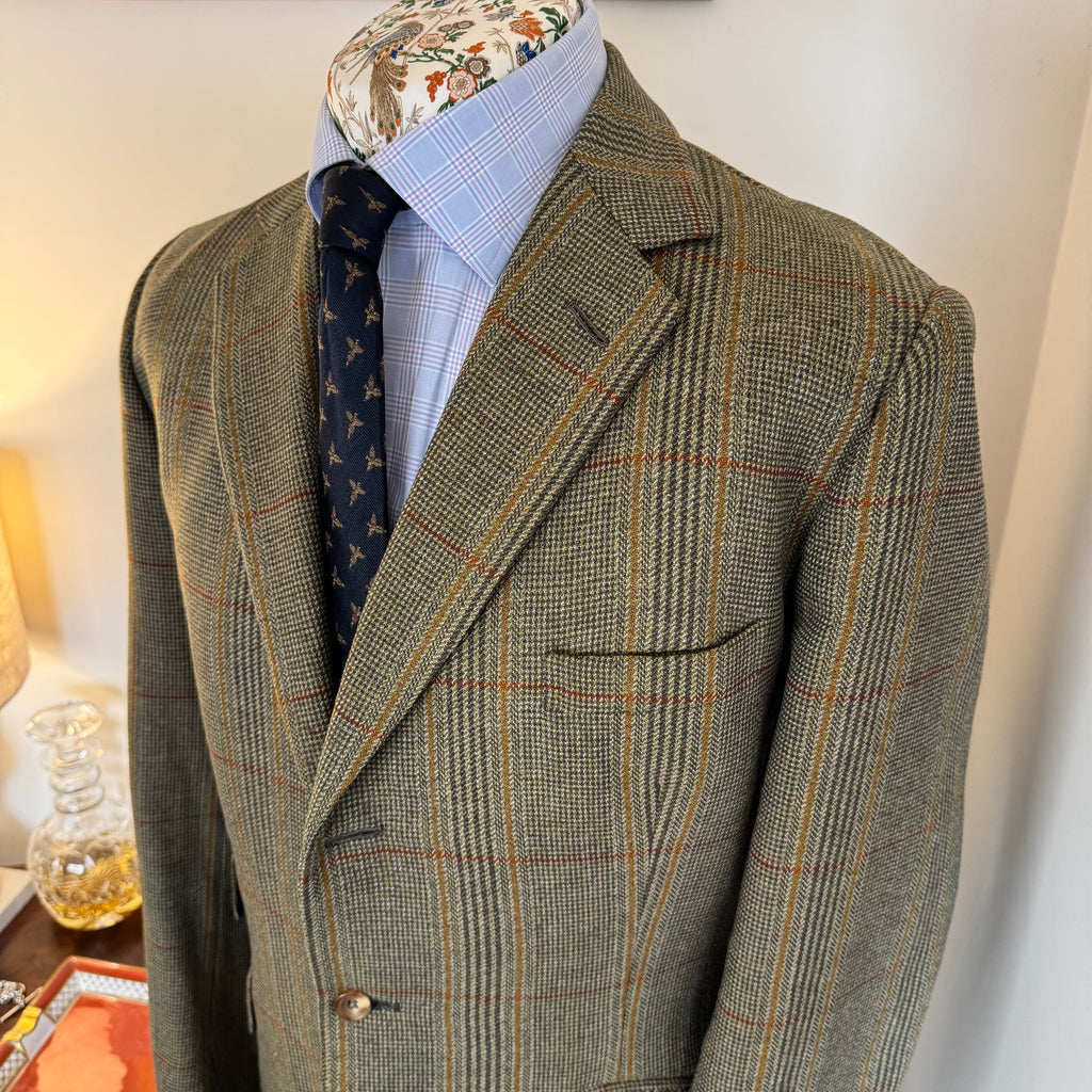 Couch & Hoskin Savile Row Bespoke Russell Tweed Sports Jacket 44”L