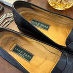Cole Haan 1980’s Low Vamp Black Leather Penny Loafers 11uk