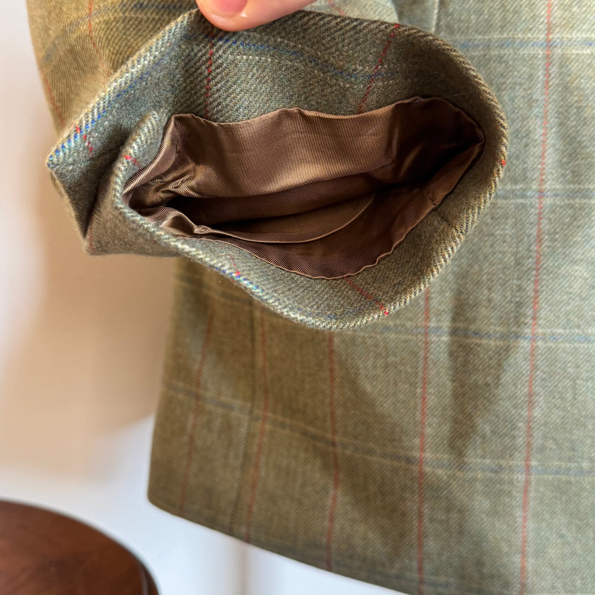 Ede & Ravenscroft Tattersall Windowpane Tweed Sports Jacket 42”L