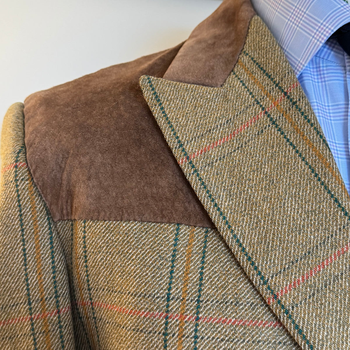 Tom Brown Savile Row Bespoke Tweed Shooting Suit 44”R 36”R
