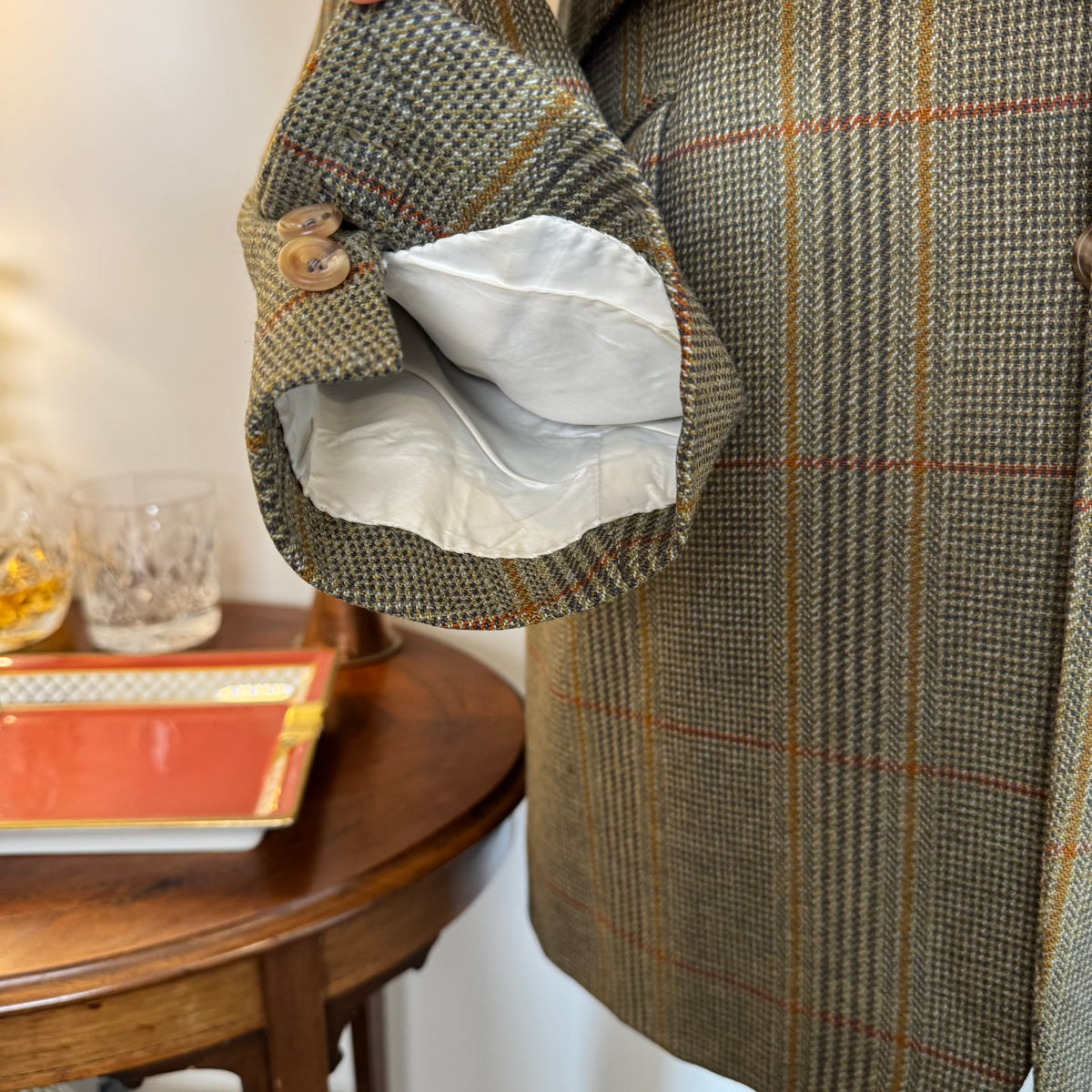 Couch & Hoskin Savile Row Bespoke Russell Tweed Sports Jacket 44”L
