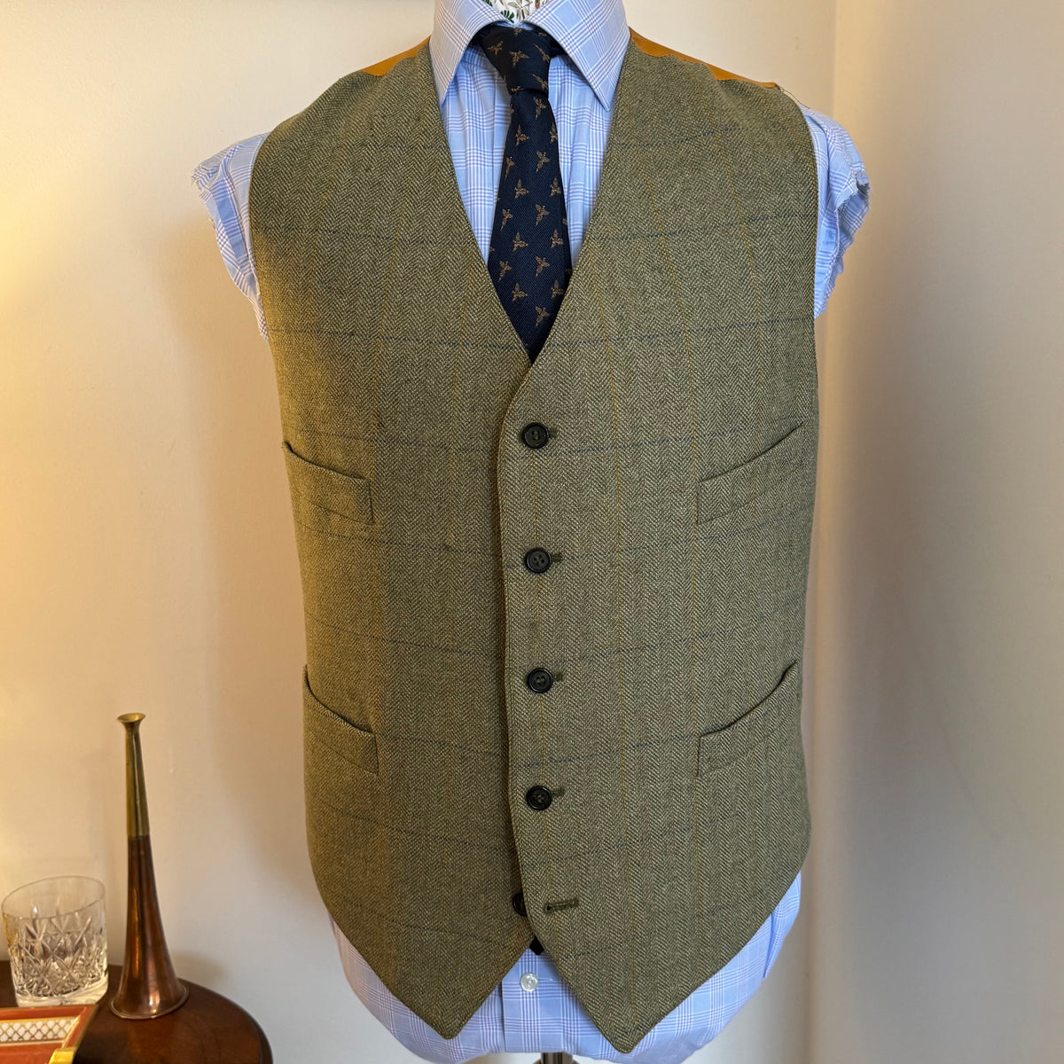 William Powell Lovat Mill Tweed Waistcoat 46”R