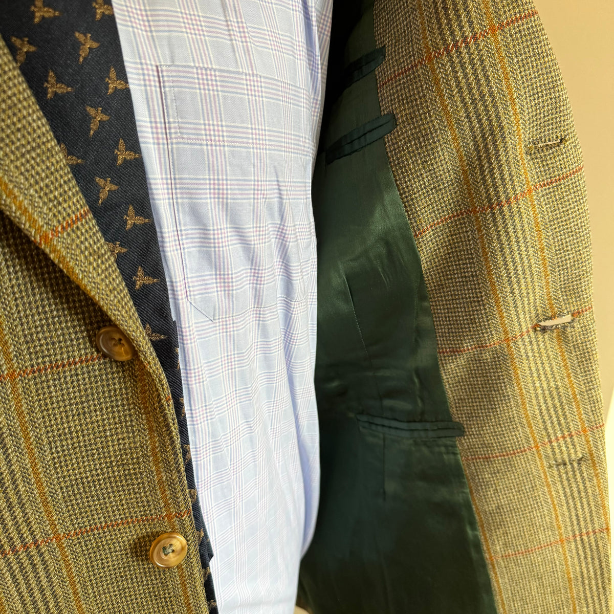 Couch & Hoskin Savile Row Bespoke Russell Tweed Sports Jacket 44”L