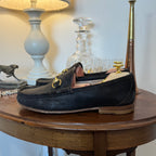 Gucci 1953 Horsebit Loafers Dark Brown Rough Suede 6uk