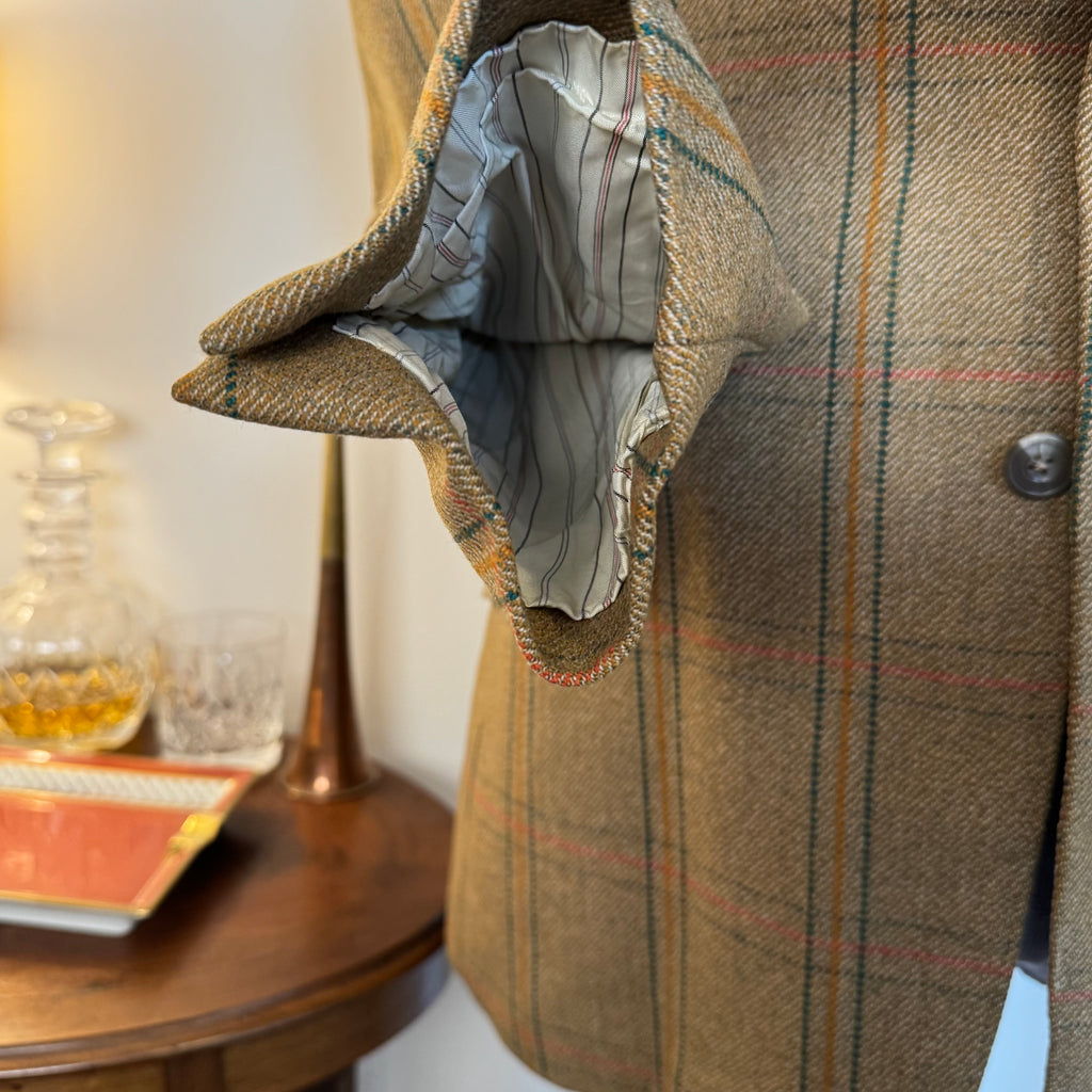 Tom Brown Savile Row Bespoke Tweed Shooting Suit 44”R 36”R