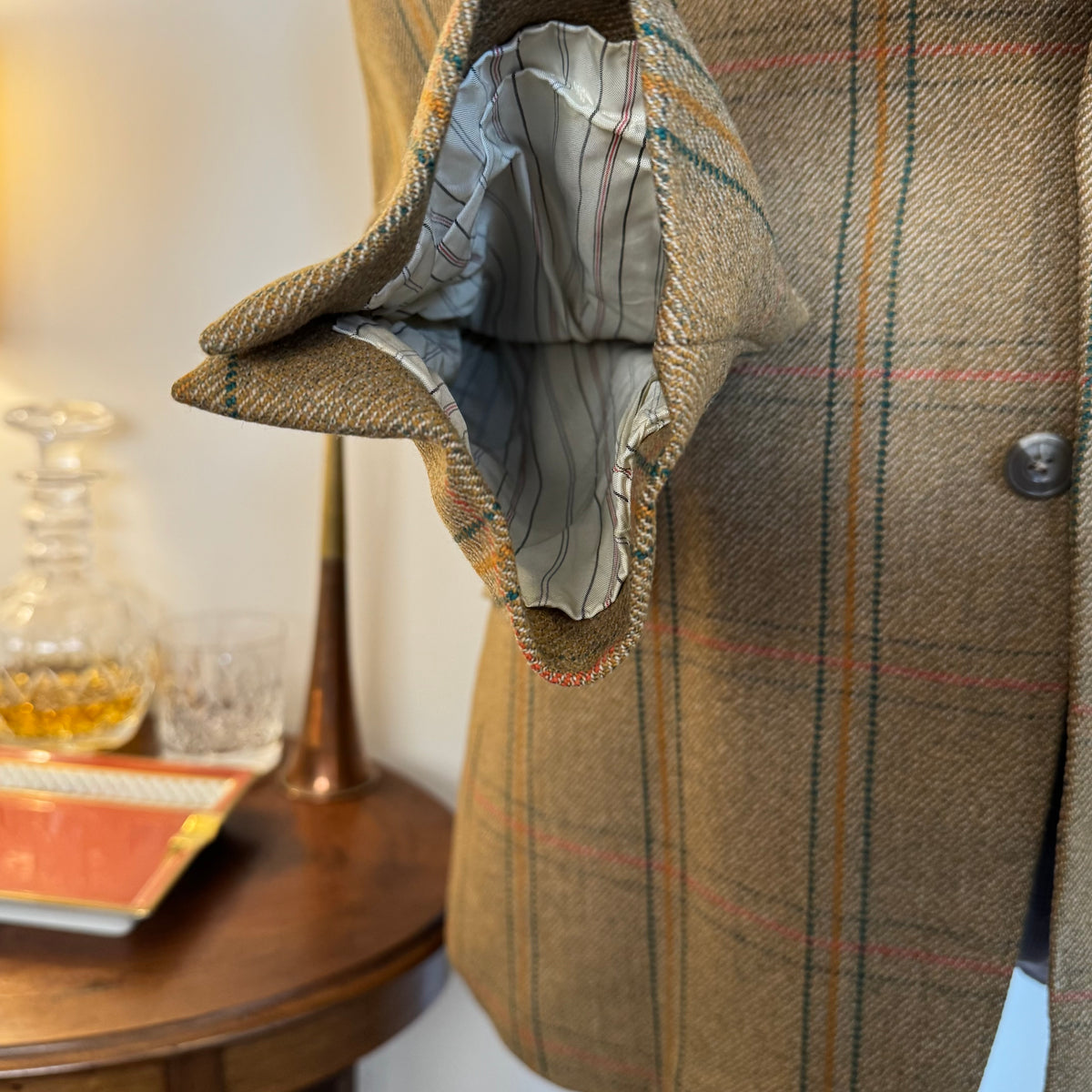 Tom Brown Savile Row Bespoke Tweed Shooting Suit 44”R 36”R