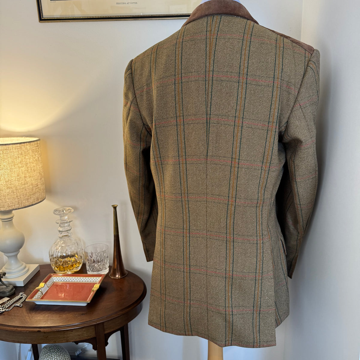 Tom Brown Savile Row Bespoke Tweed Shooting Suit 44”R 36”R
