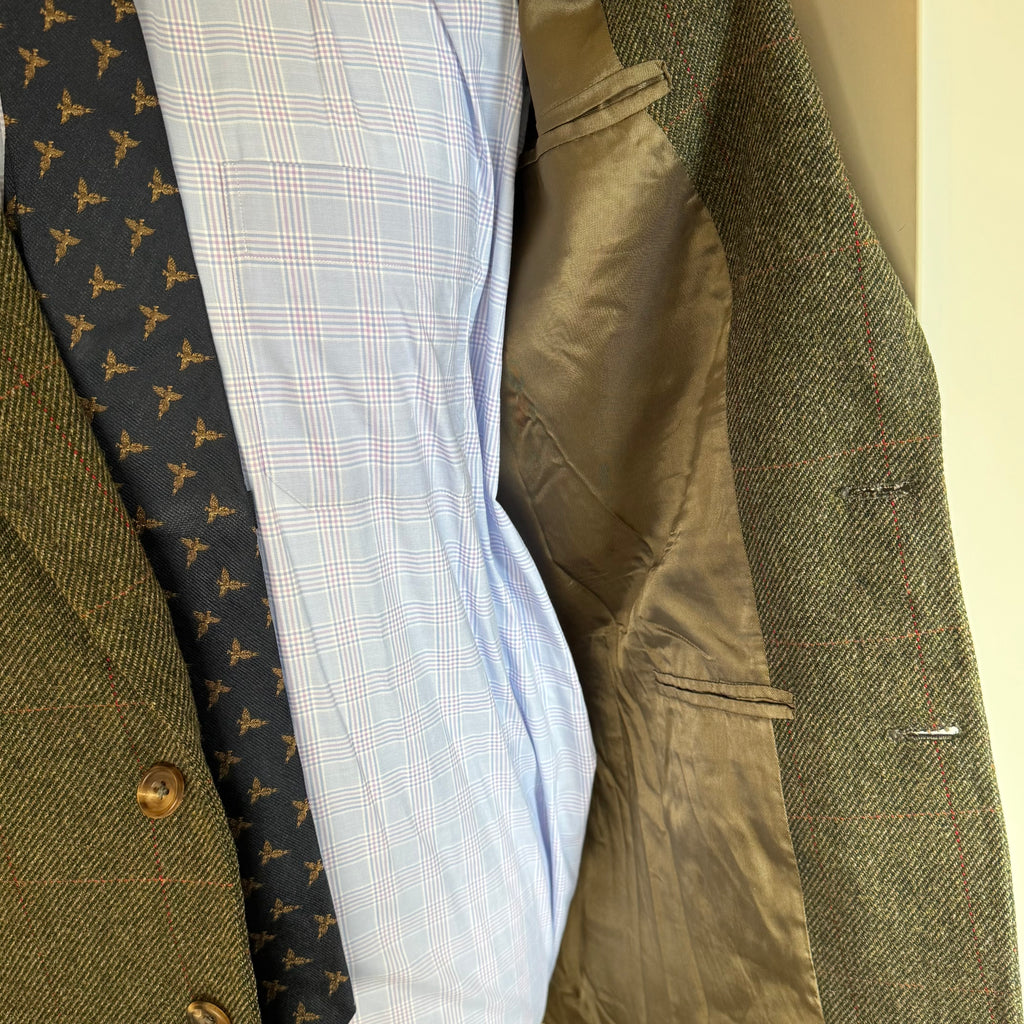 Tom Brown Savile Row Bespoke Tweed Sports Jacket 40”R/L