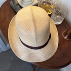 Herbert Johnson Genuine Panama Hat Brown Ribbon 60cm / 7 3/8”