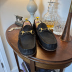 Gucci 1953 Horsebit Loafers Dark Brown Rough Suede 6uk