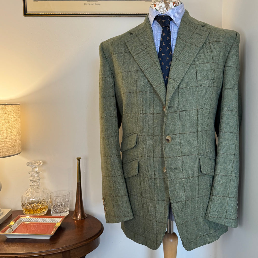 Pakeman Catto & Carter Lovat Windowpane Tweed Sports Jacket 42”R