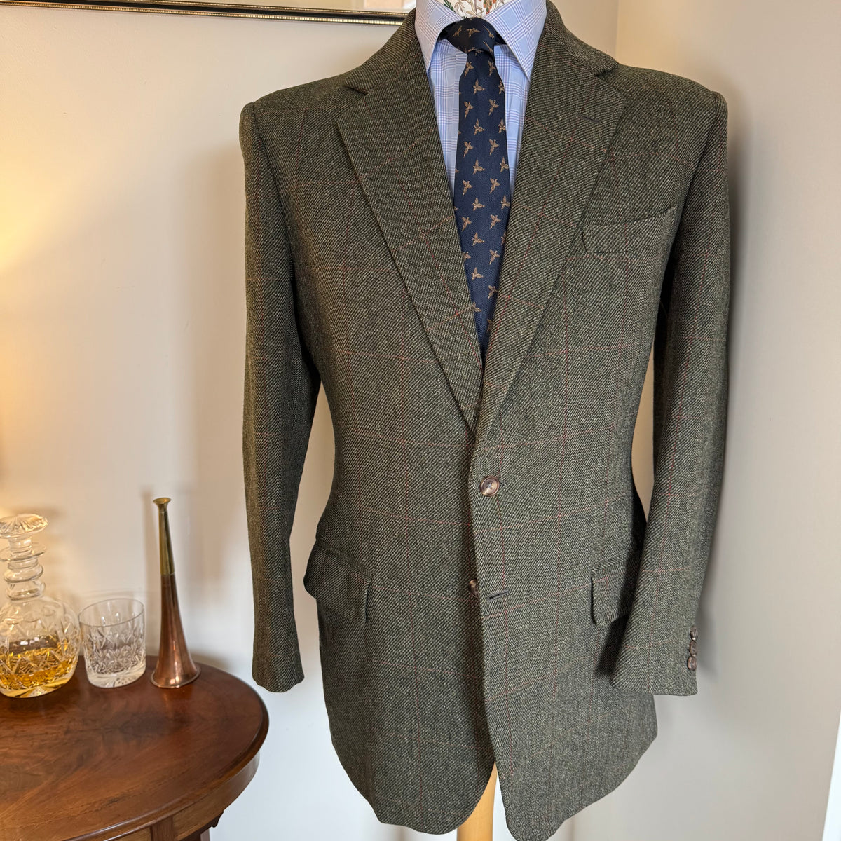 Tom Brown Savile Row Bespoke Tweed Sports Jacket 40”R/L