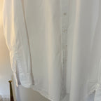 Drake’s White Poplin Spread Collar Shirt 17” XL