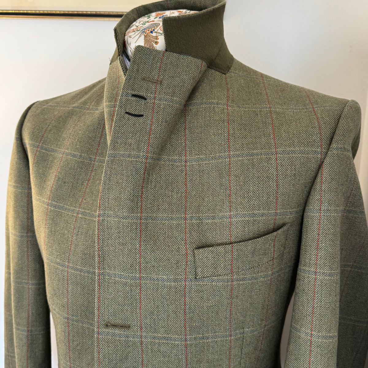Ede & Ravenscroft Tattersall Windowpane Tweed Sports Jacket 42”L