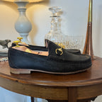 Gucci 1953 Horsebit Loafers Dark Brown Rough Suede 6uk