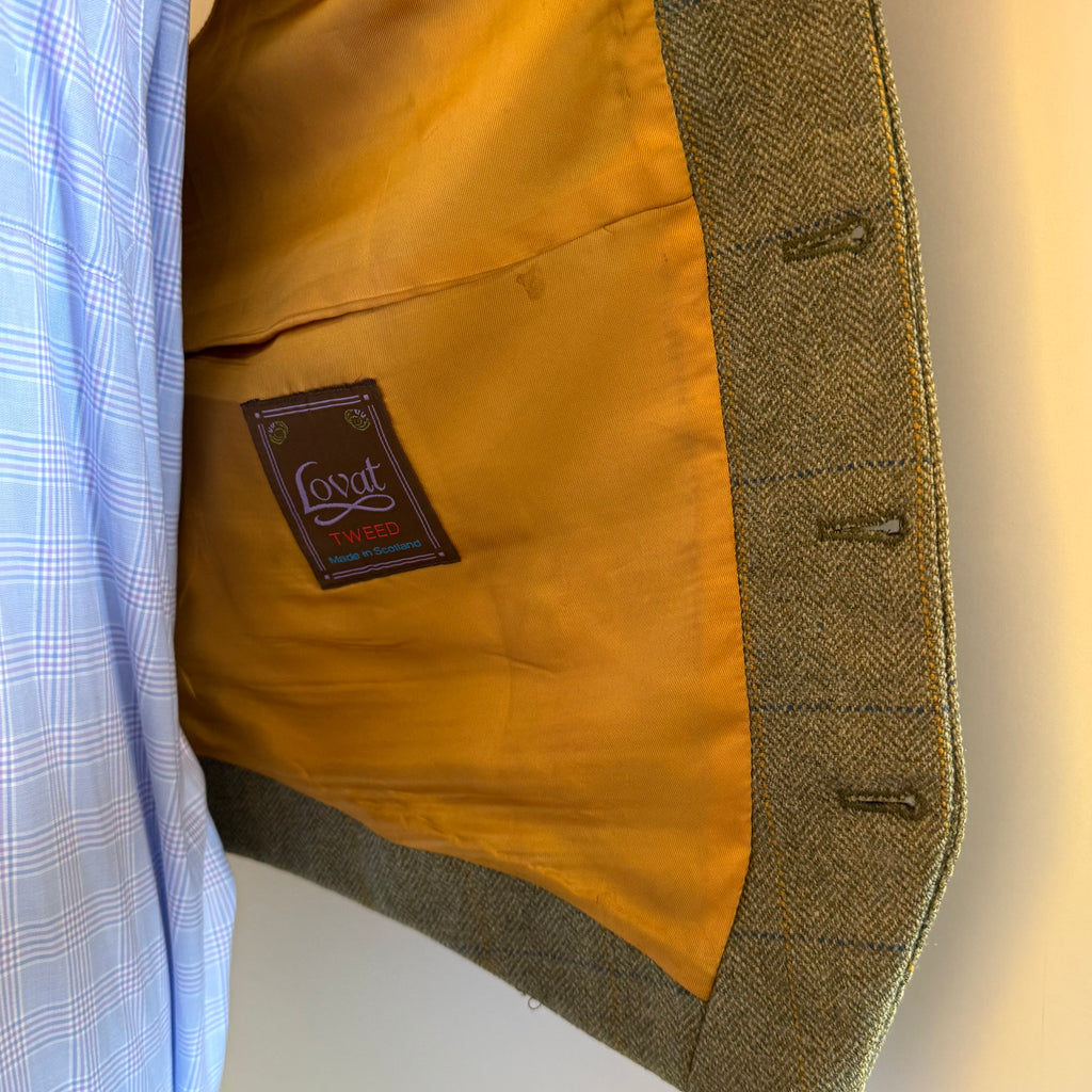 William Powell Lovat Mill Tweed Waistcoat 46”R