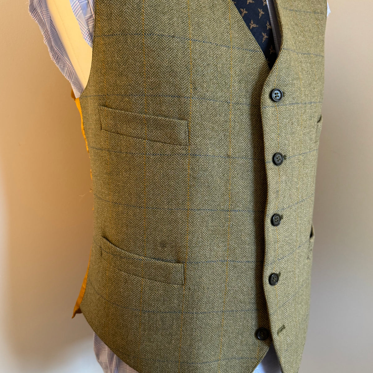 William Powell Lovat Mill Tweed Waistcoat 46”R