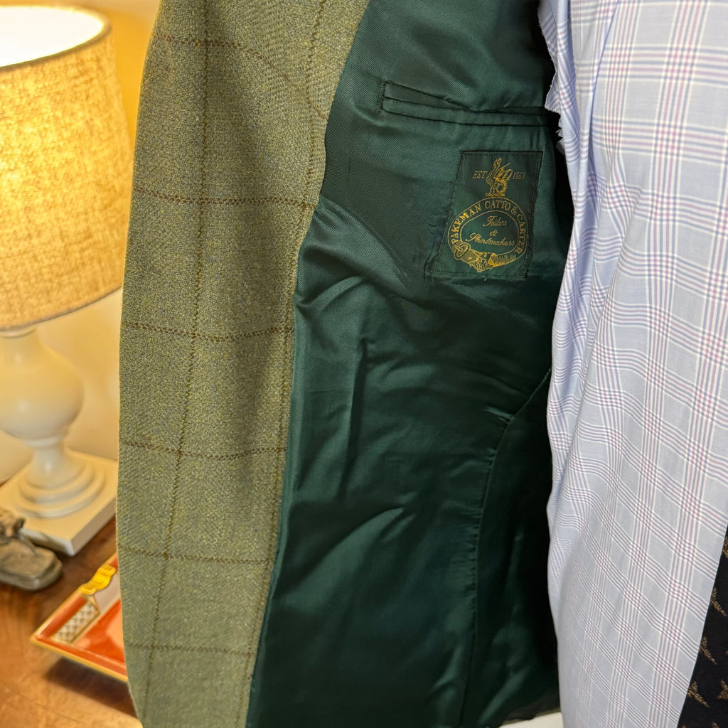 Pakeman Catto & Carter Lovat Windowpane Tweed Sports Jacket 42”R