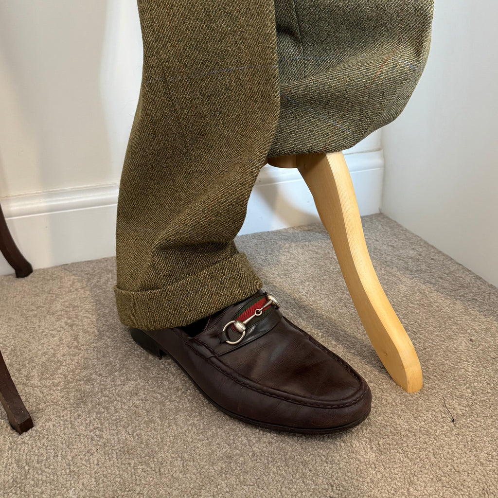 Wells Savile Row Bespoke Tweed Suit 44"L 40"L