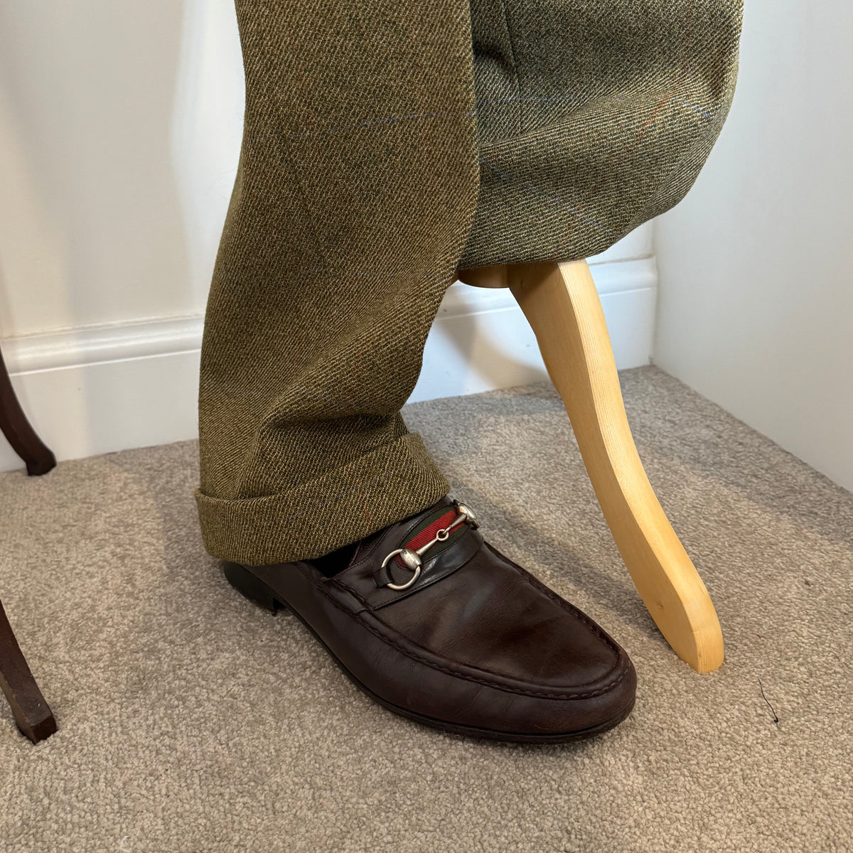 Wells Savile Row Bespoke Tweed Suit 44"L 40"L