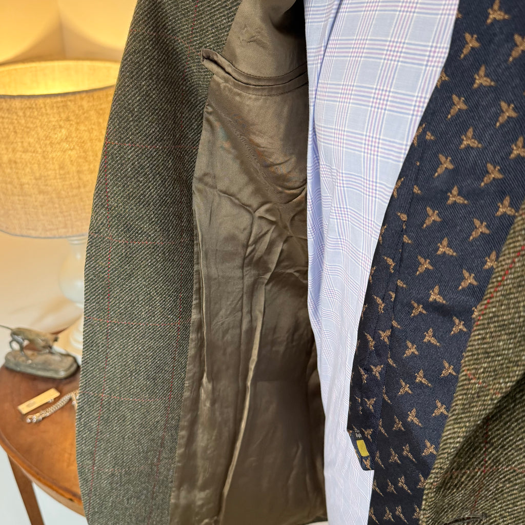 Tom Brown Savile Row Bespoke Tweed Sports Jacket 40”R/L