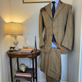 Tom Brown Savile Row Bespoke Tweed Shooting Suit 44”R 36”R