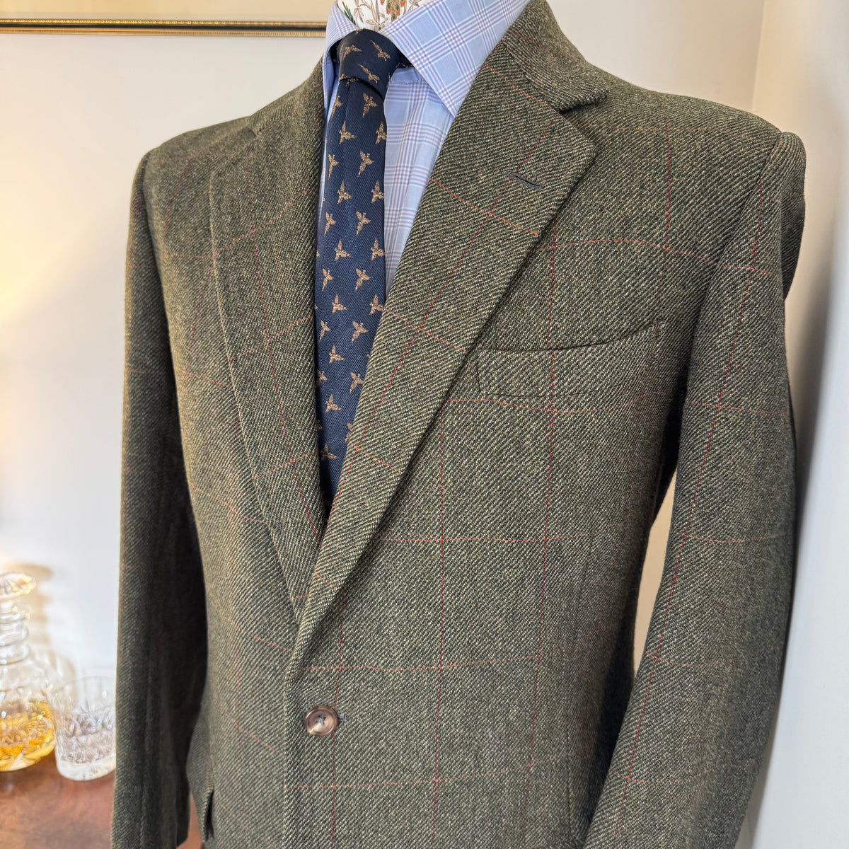 Tom Brown Savile Row Bespoke Tweed Sports Jacket 40”R/L