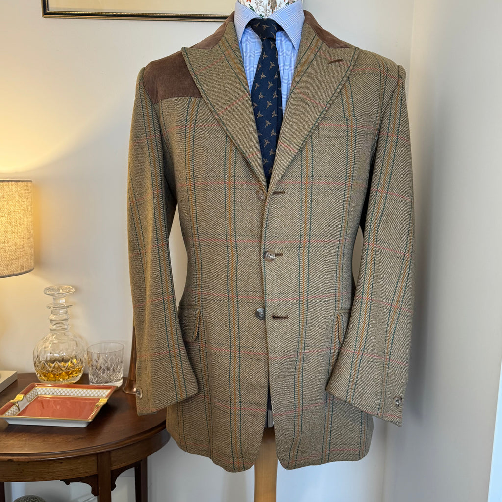 Tom Brown Savile Row Bespoke Tweed Shooting Suit 44”R 36”R