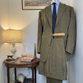 Wells Savile Row Bespoke Tweed Suit 44"L 40"L