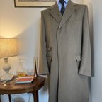 Ede & Ravenscroft Savile Row Fawn Covert Coat 42"R