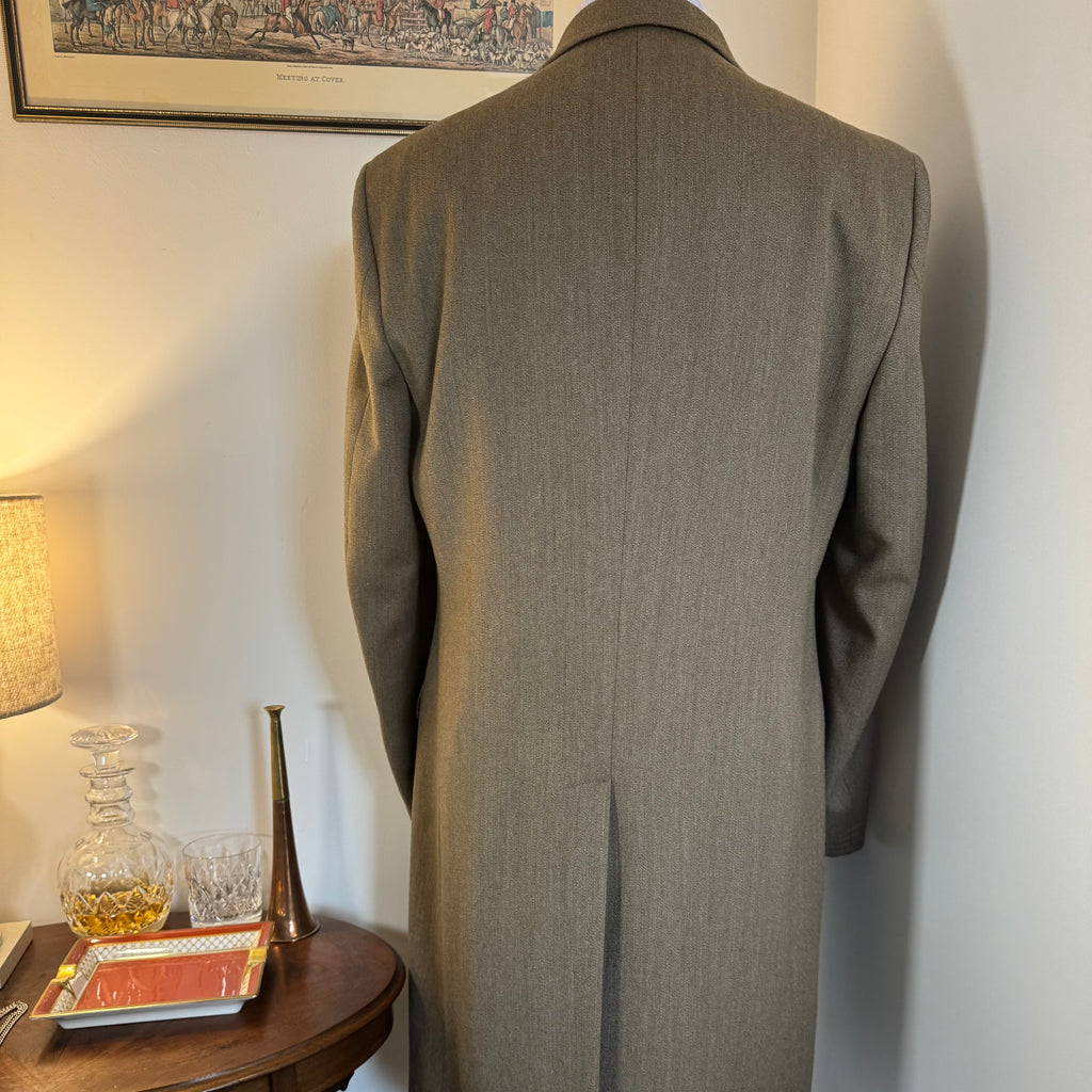 Ede & Ravenscroft Savile Row Fawn Covert Coat 42"R