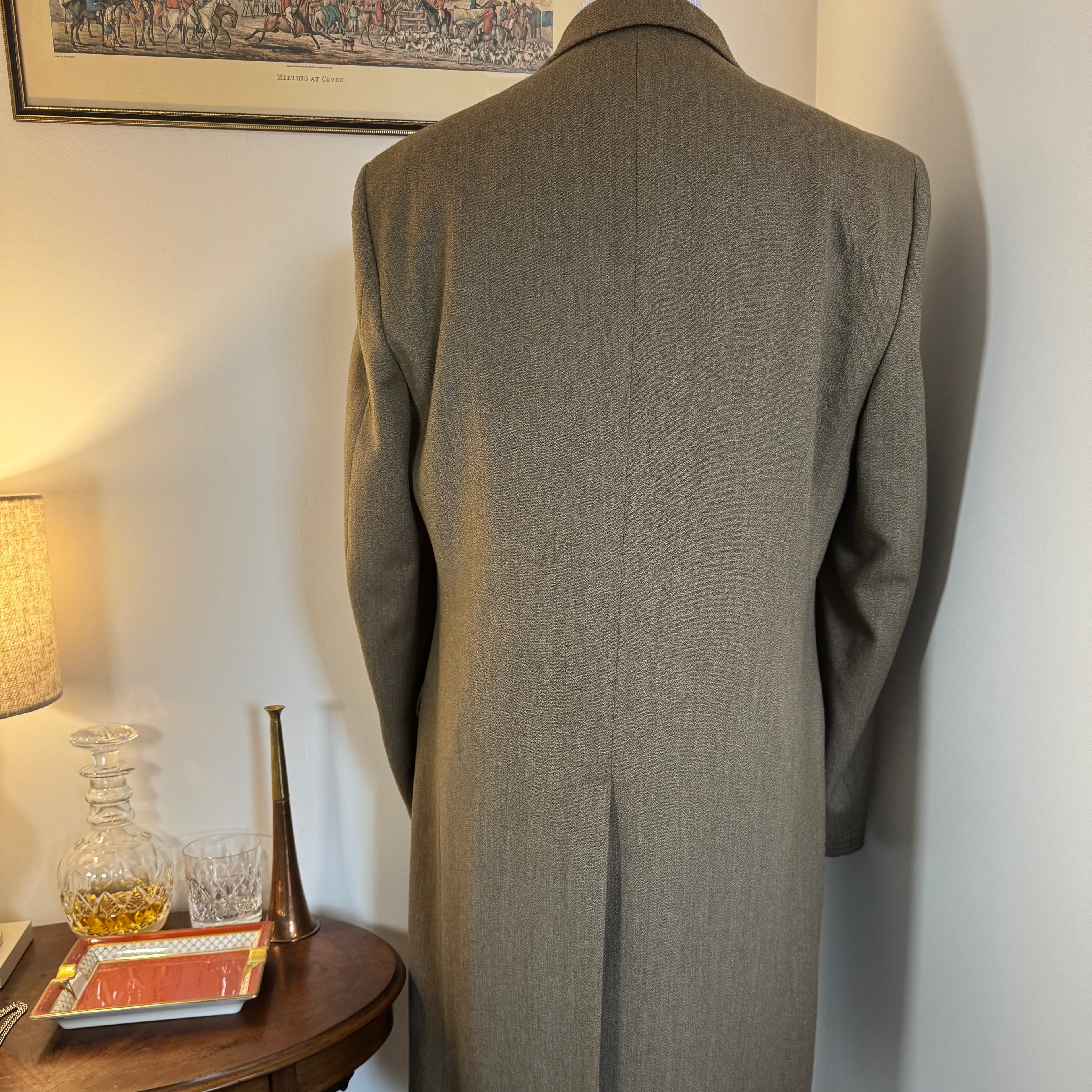 Ede & Ravenscroft Savile Row Fawn Covert Coat 42"R
