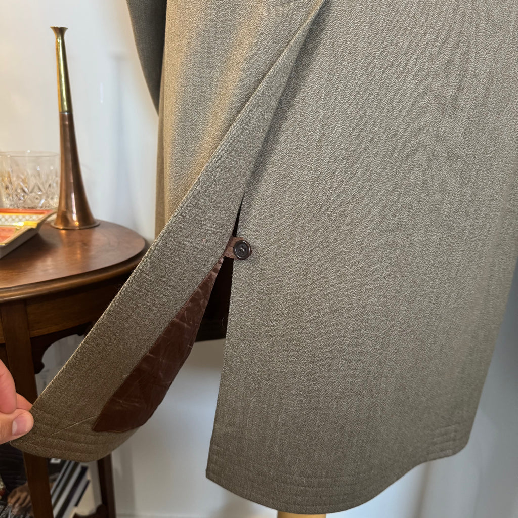 Ede & Ravenscroft Savile Row Fawn Covert Coat 42"R