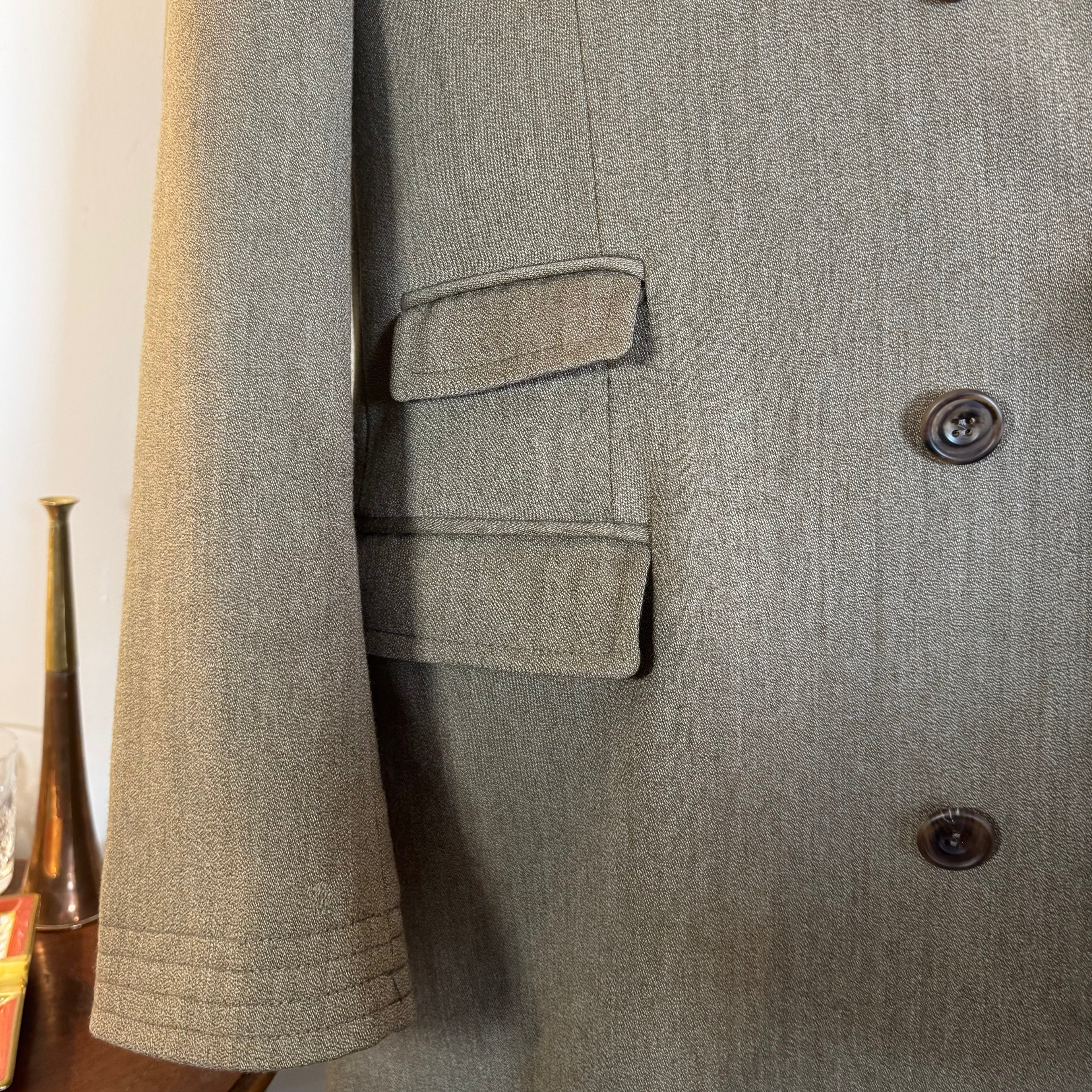 Ede & Ravenscroft Savile Row Fawn Covert Coat 42"R