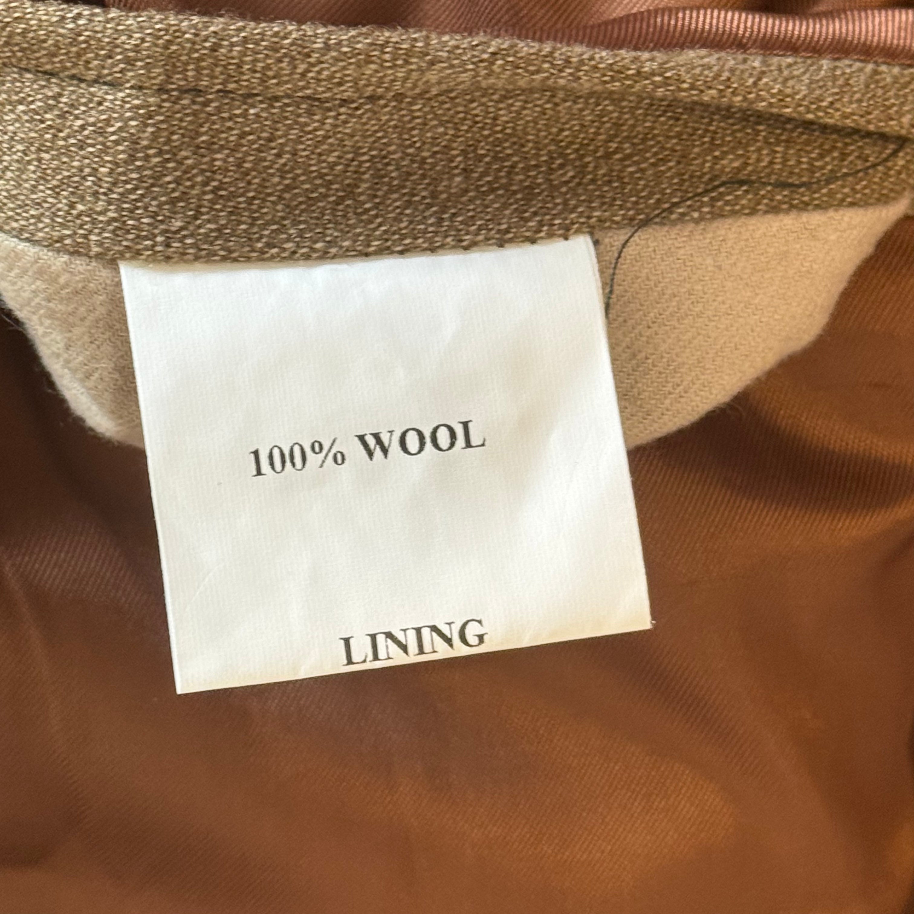 Ede & Ravenscroft Savile Row Fawn Covert Coat 42"R