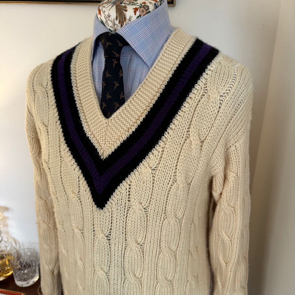 Luke Eyres 100% Pure Wool Cricket Jumper Large