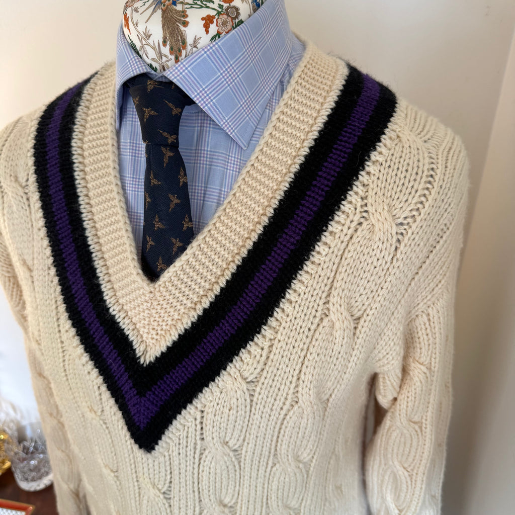 Luke Eyres 100% Pure Wool Cricket Jumper Large