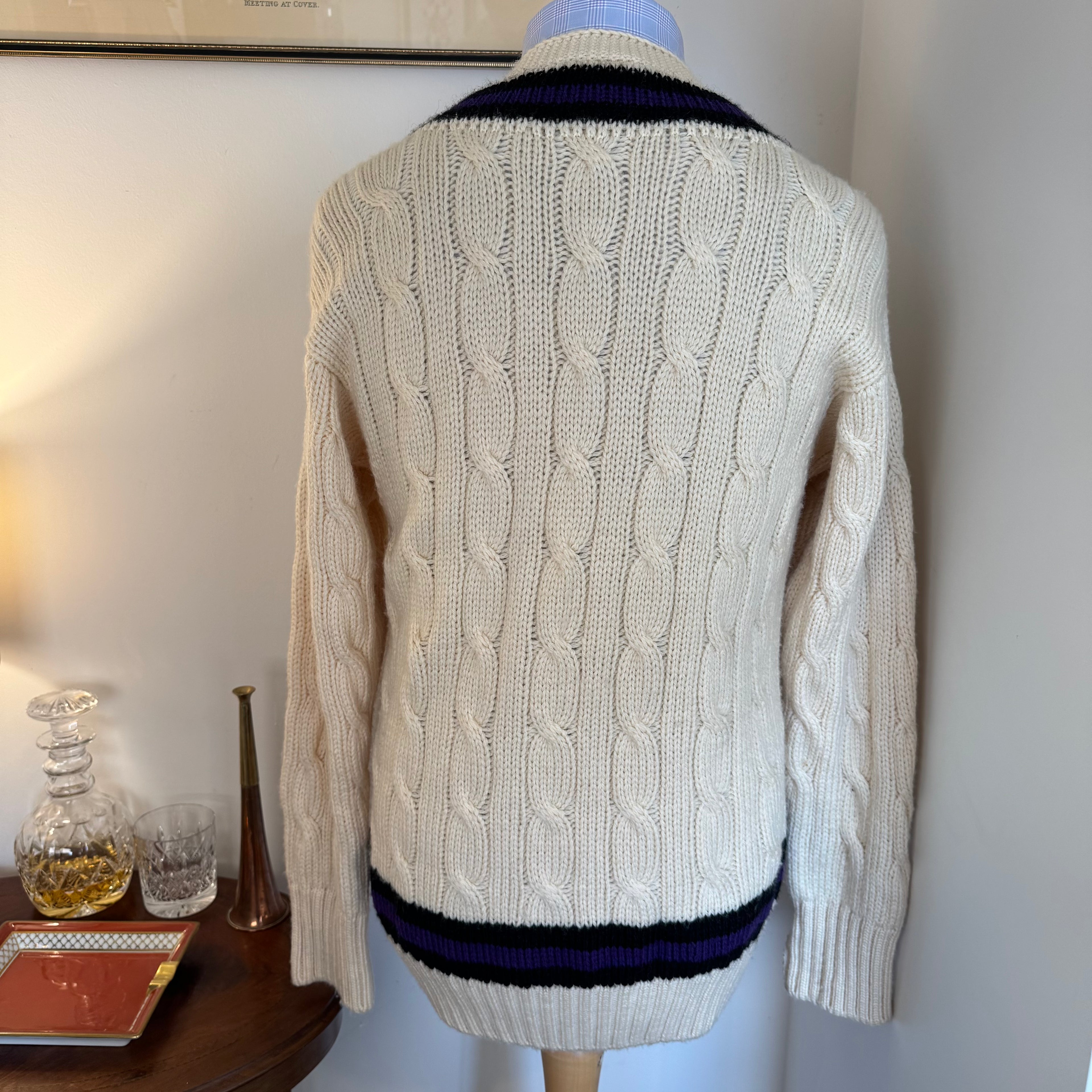 Luke Eyres 100% Pure Wool Cricket Jumper Large