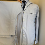 Turnbull & Asser Micro Check Blue and Navy Pyjamas XL / 44"